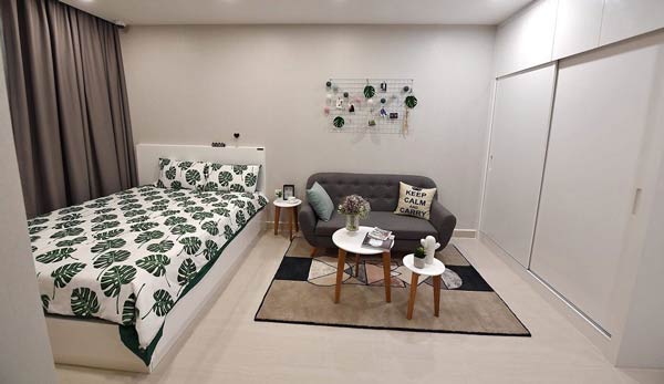 Nhà mẫu căn hộ 1 phòng ngủ tại Vinhomes Smart City