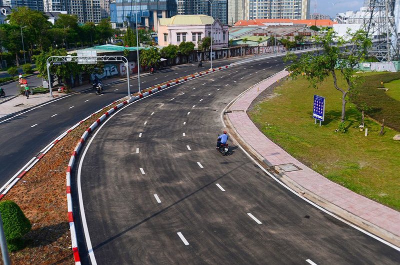 Thực tế đường Nguyễn Hữu Cảnh sau khi hoàn thành nâng cấp cải tạo